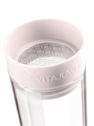 VitaJuwel Sana Crystal Water Carafe, Cloud White without GemPod